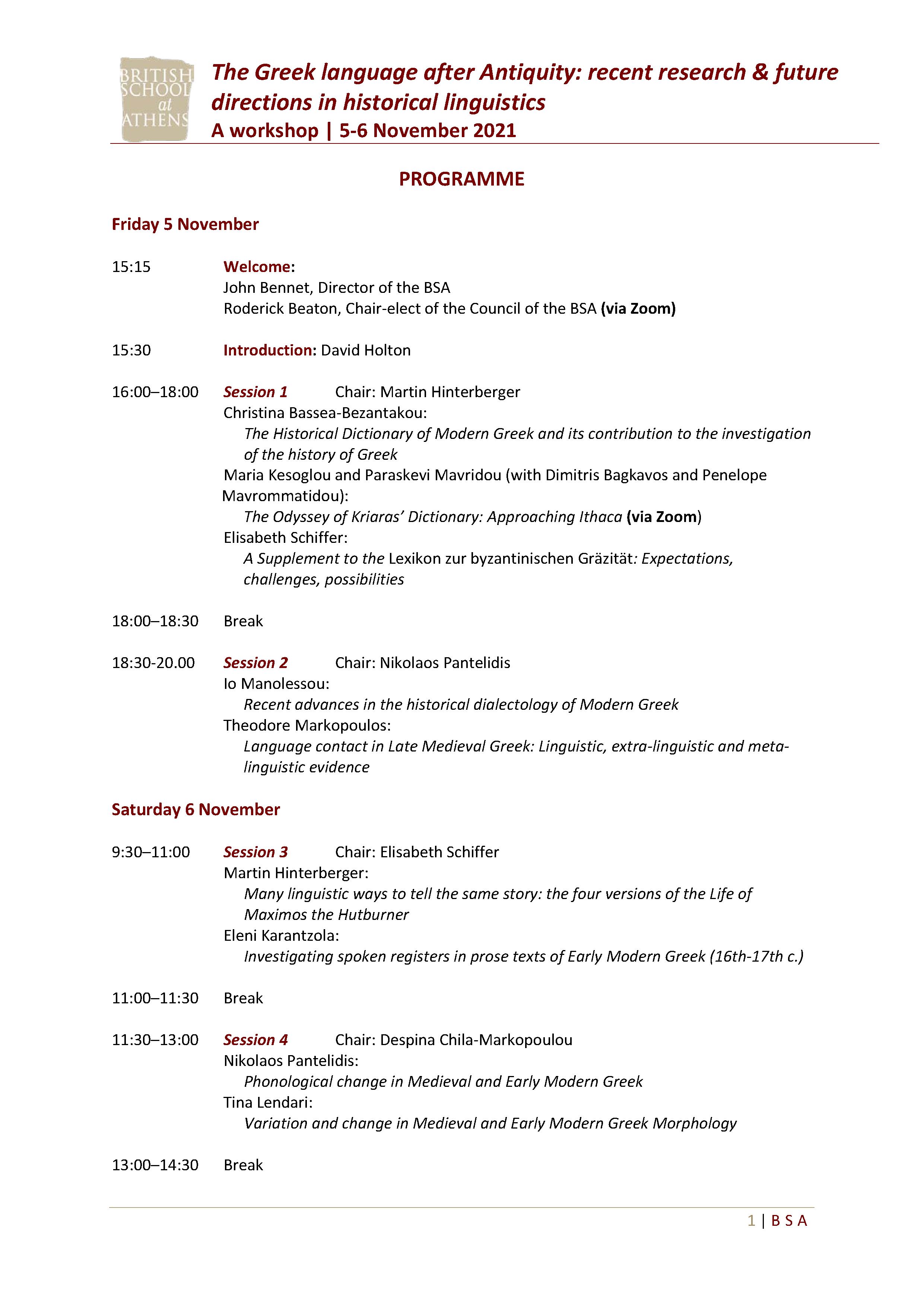 greek language programme bsa final